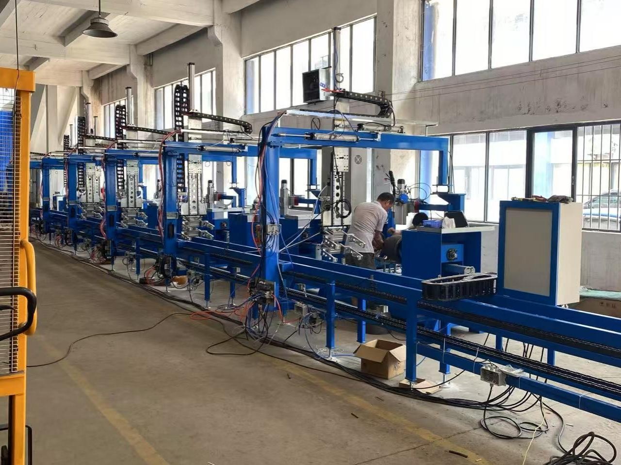 The automatic LPG Cylinder Welding Line produced by THLPG, ready to ship to Turkey.